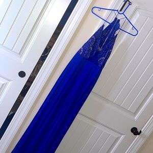 Blue gown/prom dress worn once - great condition